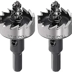 UPTODATETOOLS 2 Pcs 28mm HSS Hole Saw High Speed Steel HSS Drill Bit Hole Saw Cutter for Metal Alloy Wood-picture-16