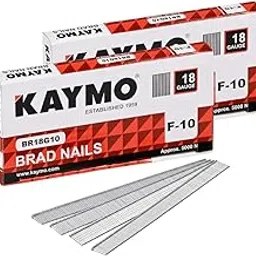 Kaymo BR18G10 F-10 Brad Nails | 10mm Length | Pack of 2 (10,000 Nails) | For Trim, Carpentry, Woodworking-picture-21