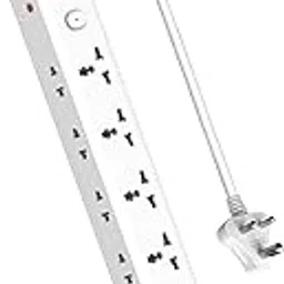 EMBOX Extension Board with USB (2.4 A) 3 USB Ports with Master Switch, Spike Guard, 6 amp Universal Sockets, LED Indicator and Safety Shutter, 1.8 Meter Extension Cord-picture-18