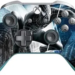 GADGETS WRAP Printed Vinyl Decal Sticker Skin for Xbox One/One S/One X Controller Only - Black Spiderman hd Marvel-picture-33