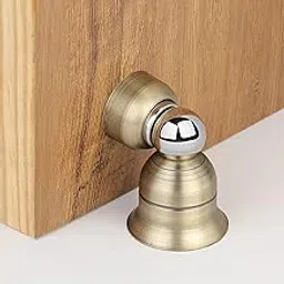 LAPO Magnetic Door Stopper 3 Inch | Heavy Duty Stainless Steel Soft-Close Door Catch | 360° Hold | Screw Mount | Antique Finish | Ideal for Home & Office (Pack of 1)-image-3