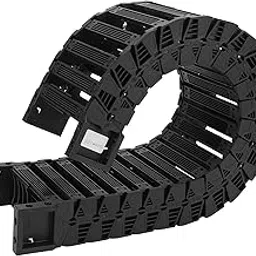 Drag Chain, Nylon Cable Chain, Wear Resistant Cable Carrier, Slip Resistant Cable Drag Chain, Removable Flexible Cable Carrier for Engraving Machines (S40x103 Length 1m)-image-5