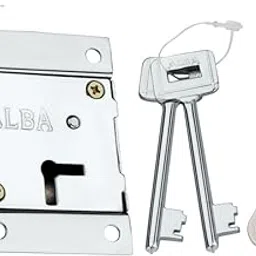 Alba Cup Board Lock with 2 Milled Keys Built-in Protection Single Action Locking Rust Proof Mechanism Lock,3 inch-picture-13