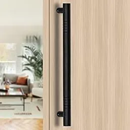 ALDEN 18 inch Main Door Handle/Handle for Glass and Wooden Door/Pull and Push Stainless Steel Door Handle (Black Matt Finish) (Pack of 1)-image-2
