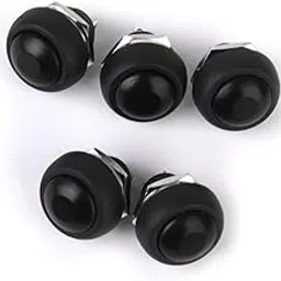 Moxic 5 x Momentary Push Button Horn Switch for Doorbell/Boat/Car Waterproof Black-picture-15
