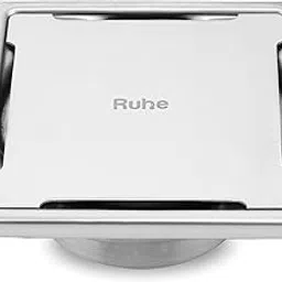 Ruhe® Diamond Square 304-Grade Stainless Steel Floor Drain with Collar & Cockroach Trap (6 x 6 Inches) | Floor Drainer for Bathroom, Balcony-picture-15