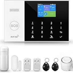 (ACJ-405) GSM Smart Home Security Alarm Kit, Wireless WiFi Home Alarm System with Siren, PIR Motion Sensor, Remote Controls, Window/Door Sensor, Support SMS Push/APP Connection-picture-16