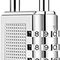 UNEQUETREND PUTHAK Combination Resettable Padlock - 4 Digit Combination Lock for Gym, Sports, School, Employee Locker, Outdoor, Fence, Hasp and Storage (1P, Silver)-picture-10