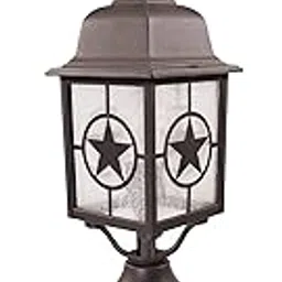 CORAMDEO Country Star Dusk to Dawn Outdoor Floor Lamp for Gates, Entries and More, Standard E26 Socket, Suitable for Wet Place, Cast Aluminium with Finish-image-66
