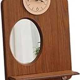Key Holder Wall Mounted Ornament Key Hanger for Farmhouse Apartment Entryway Oval with Shelf-image-16