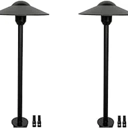 Leelands - Die-cast Aluminum Low Voltage Pathway Lights, Driveway Lights, Replaceable Wire Connectors, 3W G4 LED Bulb, Warm White, Includes Textured Black Finish,-picture-10