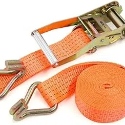 Toriox Portable Ratchet Strap Bike Tension Rope Luggage Transport Lashing Tow Truck Car Cargo Motorcycle Tie Down Belt Strong 500 Kg Load Cap/ 1500 Kg Break Strength Capacity (Multi Color)-image-7