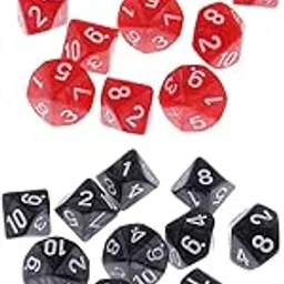 ATORSE Toy 20 Pieces Plastic 10-Sided Dice D10 for Dungeons and Dragons Table Games-Toys & Hobbies-Games-Role Playing Games-Dungeons & Dragons-Accessories & Dice-image-28