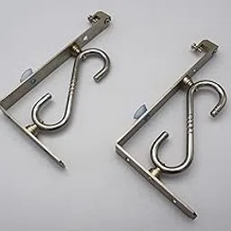 RAB Shelf Brackets Stainless Steel Fix Plate (Code:- L Self BKT SS, 6"-inch, 1 Pair)-picture-10
