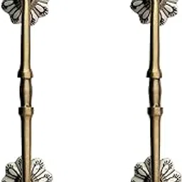 Maison Belle Ceramic Door Handle Gold Antique Finish - (Size 8 Inch, Flower Hand Painted) Hole to Hole Gap - 6 Inches - Pack of 1-picture-13