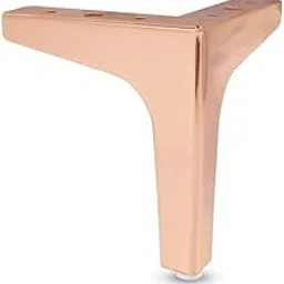 SNOB || Sofa T-Leg Set of 1 | Furniture Sofa Legs Modern Style Heavy Duty Replacement Triangle Furniture Leg Dresser Couch Table Cabinet Cupboard Ottoman Screw Included for Fitting |Rose Gold-5 inch-image-77