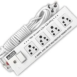NULUK Multi-Outlet Power Strip with 4 Sockets and 6 Amp Capacity – 240 Volts Extension Cord for Home & Office Use - N PCS 061-image-60