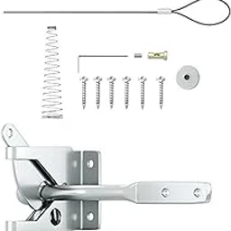 bnf®Fence Gate Latch Self Locking Hardware for Yard Backyard Garden Silver|Home & Garden | Home Improvement | Building & Hardware-picture-20