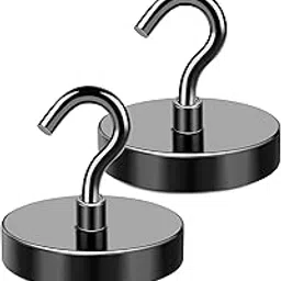 LOVIMAG Black Magnetic Hooks, 150LBS Magnet Hooks for Hanging Heavy Duty, Magnetic Hooks Cruise for Home Improvement Must Haves,Toolbox, Kitchen, Locker, Refrigerator, Metal Door, Home etc- 2 Pack-picture-15