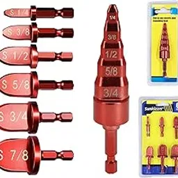 Sunkizzrs® 7-Pcs Flaring Tool – Ac Tools Hex Shank– Swaging Tool Expansion Manual Tube Expander Soft Copper – Repair Kit Air Conditioner & Refrigeration Flaring – 6+1 Copper Pipe Flaring Tool-image-8