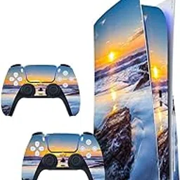 GADGETS WRAP Printed Vinyl Skin Sticker Decal for Sony PS5 PlayStation 5 Disc Edition Console & 2 Controller (Skin Only, Console & Controller not Included.) - Wallpaper-1 Multicolor-image-44
