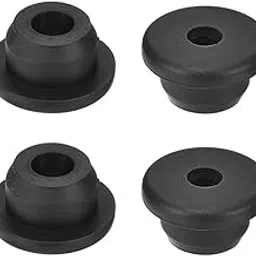 uxcell 8Pcs Rubber Grommets 11/16"(18mm) Drill Hole, 3/8"(9mm) ID Hole Top Hat Grommet Black Silicone Rubber Hole Plug Gasket for Wiring, Automotive-picture-43