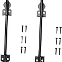 TRENDIVIBE 46cm Cane Bolt Gate Latch Rod Simple Assembly Sturdy with Screws Door Stopper 2 Pieces-image-37