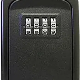 ATORSE™ Portable Key Storage Lock Box Combination Lock Box For House Black-picture-13