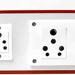 KRIJAS Electric Extension Board, 2 Socket, 2 Switch 6A 16A - 4500W Office, Home, Fridge, Cooler,Microwave,Gadgets, AC, EV Charging 240V Wall Mounted Board with Wiring-picture-14