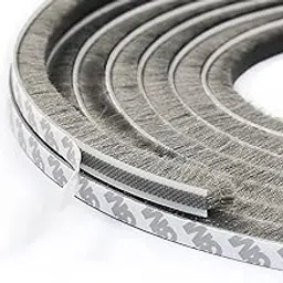 Self Adhesive Strip Seal Strip for Windows and Doors, Door Brush Seal Strip for Sliding Door Window Frame Wind Blocker Dust Proof Soundproof Window Sealing Strips (10 Meter)-image-0