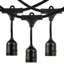 Ahuja International Hanging Lights for Patio, Backyard, no Bulbs (10 Metre 10 Holder)-image-12