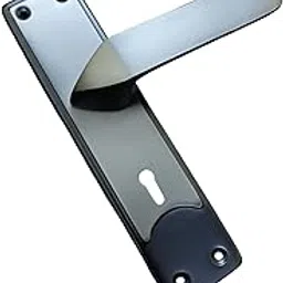 Asteel 8 Inch Iron Mortise Lockset, Black and Matte Finish, 6 Lever Double Turn Lock Body, 2 Keys, Handle Set Ideal for Bedroom, Living Room, Bathroom and Kitchen Doors-image-34