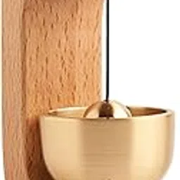 Wooden Door Chime with Brass Bell – Dopamine Door Bell for Home, Self-Adhesive Magnetic Doorbell with Serene Acoustic, Ideal for Home & Shop, Shopkeepers’ Door Chime, Perfect Housewarming Gift-picture-15