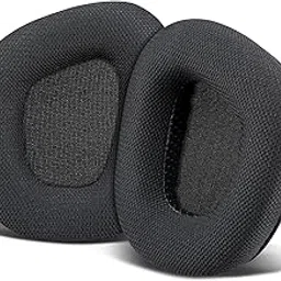 SOULWIT Mesh Fabric Earpads Cushions Replacement for Corsair Void/Void Pro Wired & Wireless RGB USB Gaming Headsets, Ear Pads with Noise Isolation High-Density Foam, Added Thickness-picture-13