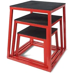 USI UNIVERSAL THE UNBEATABLE Metal Boxing Plyometric Gym Box Jumping Exercise Table , 12-inches image 3