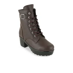 Walkfree Women Block-Heeled Lace Up Boots image 2