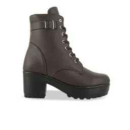 Walkfree Women Block-Heeled Lace Up Boots image 5