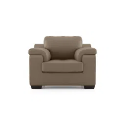 urban ladder Trissino 1 Seater Premium Italian Leather Sofa In Dark Truffle-picture-11
