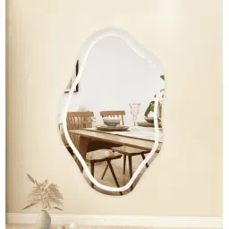 ledmirror.in Wavy LED Backlit Mirror Designer Flower Shape for image 5