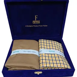 fetiya Shirt & Trouser Fabric in velveta Box Packing (Shirt-2.35 m, Pant-1.25 m) image 3