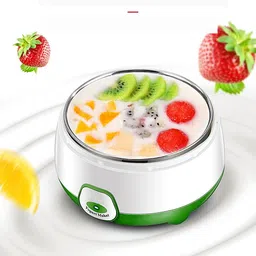 keepcart Plastic and Stainless Steel Automatic Traditional Yogurt Maker (Green, 900ml ) image 4
