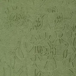 Cortina Olive Green 2 Pieces Self Design Long Door Curtain image 3