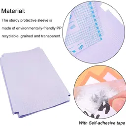 parssufy [30 Pcs- 3 Different Sizes -10 Each] Book Biding Cover Transparent Paper Sticker Book Cover Film,Waterproof School Textbook Protective Case Cover, Cut Self-Adhesive Book Cover Paper Sticker image 5