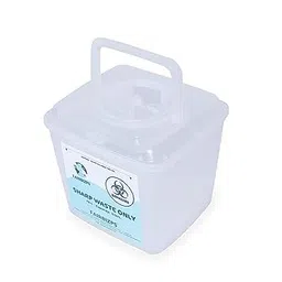 FAIRBIZPS 5 LTR Bio-Medical Sharps Container Waste Box, Metallic Implants, Bio-hazard, Puncture Proof Box Pack of 4 image 3