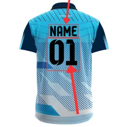 Dika Sports Personalized Sportswear Cricket t-Shirt Team Colors Indian Jersey 2024mala | 2 Year to 5XL image 3