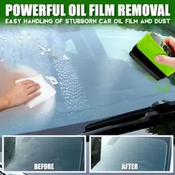 armm products Car Glass Oil Film Remover with Cleaning Brush – Automotive Windshield Cleaner for Grease, Grime & Rain Marks – Anti-Glare Solution for Clear Vision – Easy-to-Use Glass Polishing Tool image 5