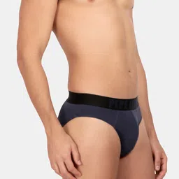 Pepe Jeans Men Navy Blue Solid Cotton Briefs OPB01NAVYXL image 5