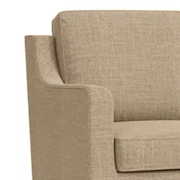 urban ladder create Abbey 3 Seater Fabric Sofa in Sandshell Beige Colour image 4