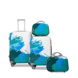 Polo Class Set Of 4 Printed Hard Case Luggage Trolley & Vanity Bag-picture-16