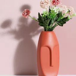 Bonhomie Red Face Shaped Acrylic Vase-image-6